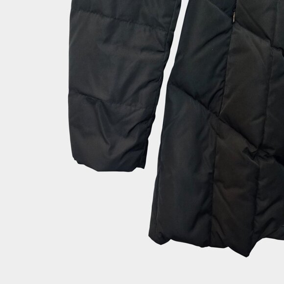 Cole Haan Signature Down & Feather Hooded Puffer Jacket Black M Winter Outerwear - Picture 4 of 11